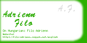 adrienn filo business card